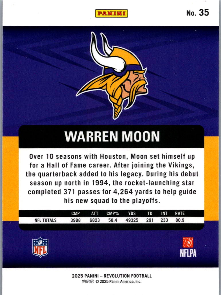 2025 Panini Revolution Warren Moon #35