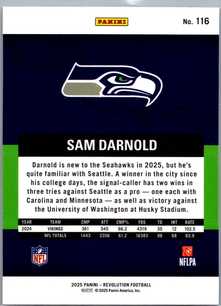 2025 Panini Revolution Sam Darnold #116