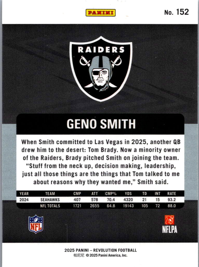 2025 Panini Revolution Geno Smith #152