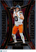 2025 Panini Select Football Turbocharged Bo Nix #16 RC