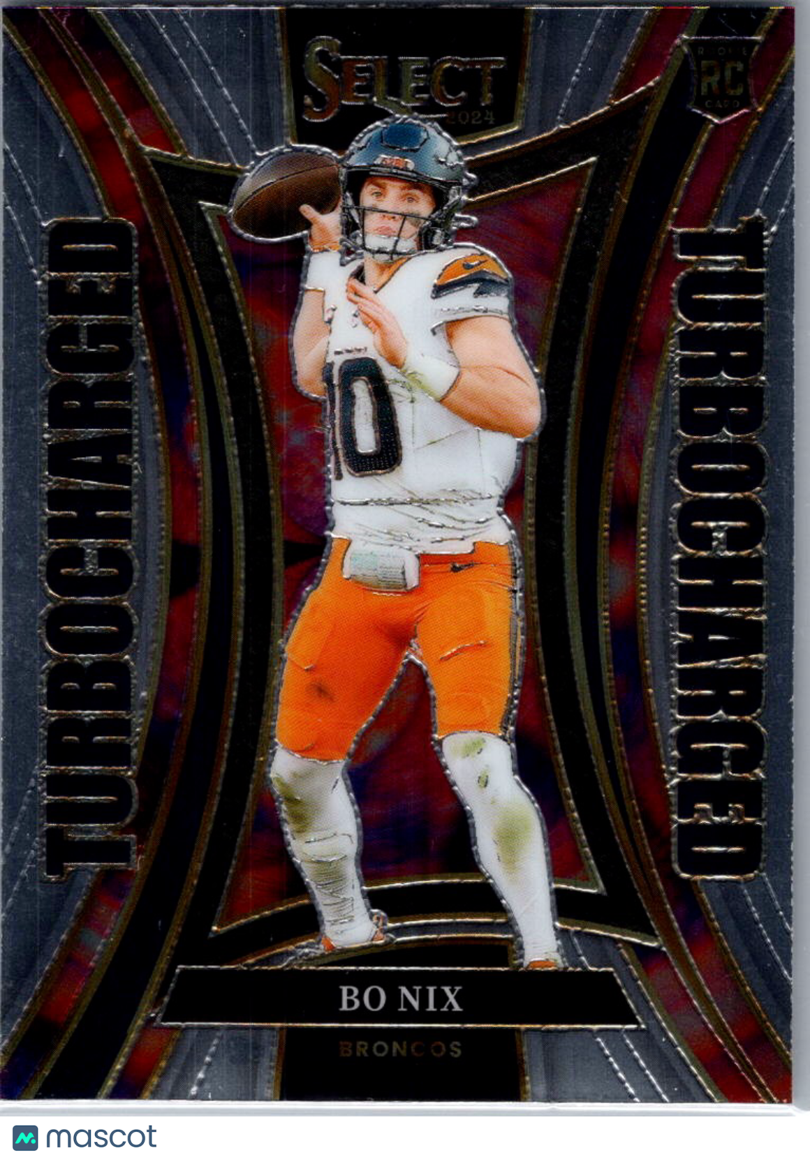 2025 Panini Select Football Turbocharged Bo Nix #16 RC