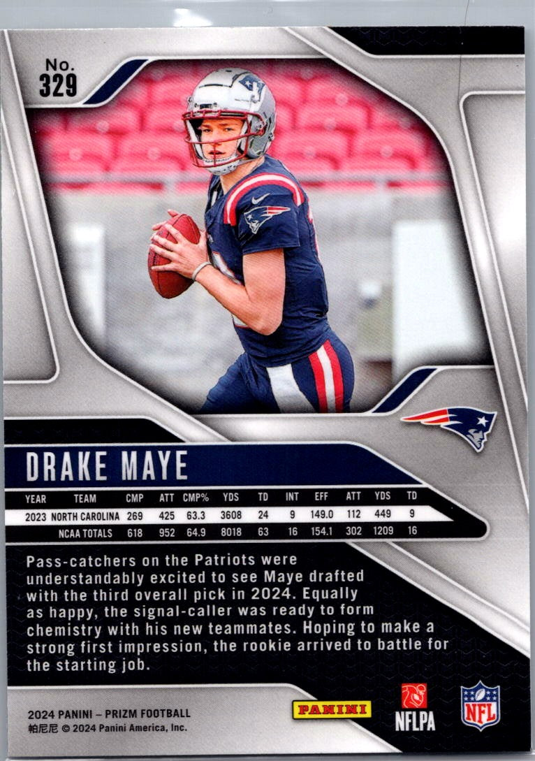 2024 Panini Prizm Drake Maye #329