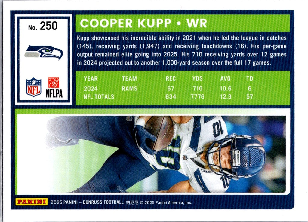 2025 Donruss Cooper Kupp #250 Press Proof Blue