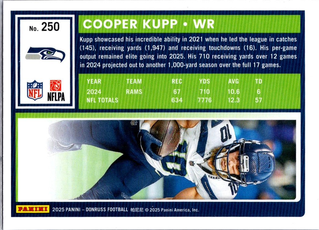 2025 Donruss Cooper Kupp #250 Press Proof Blue