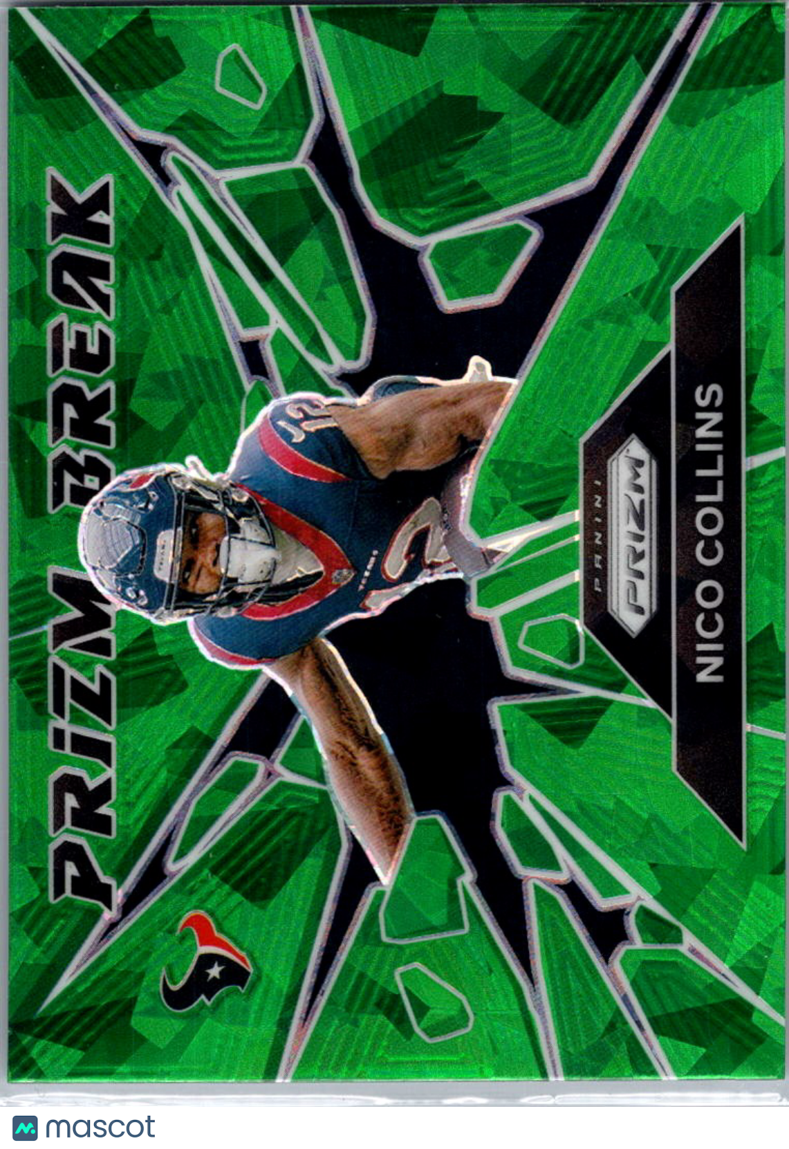 2024 Panini Prizm Prizm Break Nico Collins #3 Green