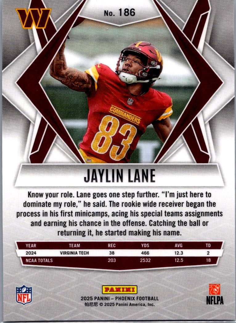 2025 Panini Phoenix Jaylin Lane #186