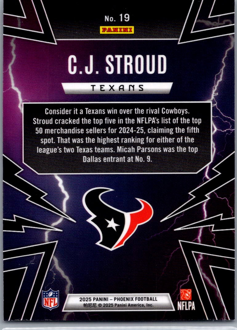 2025 Panini Phoenix Thunderbirds C.J. Stroud #19