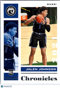 2021 Panini Chronicles Draft Picks Jalen Johnson #13 RC