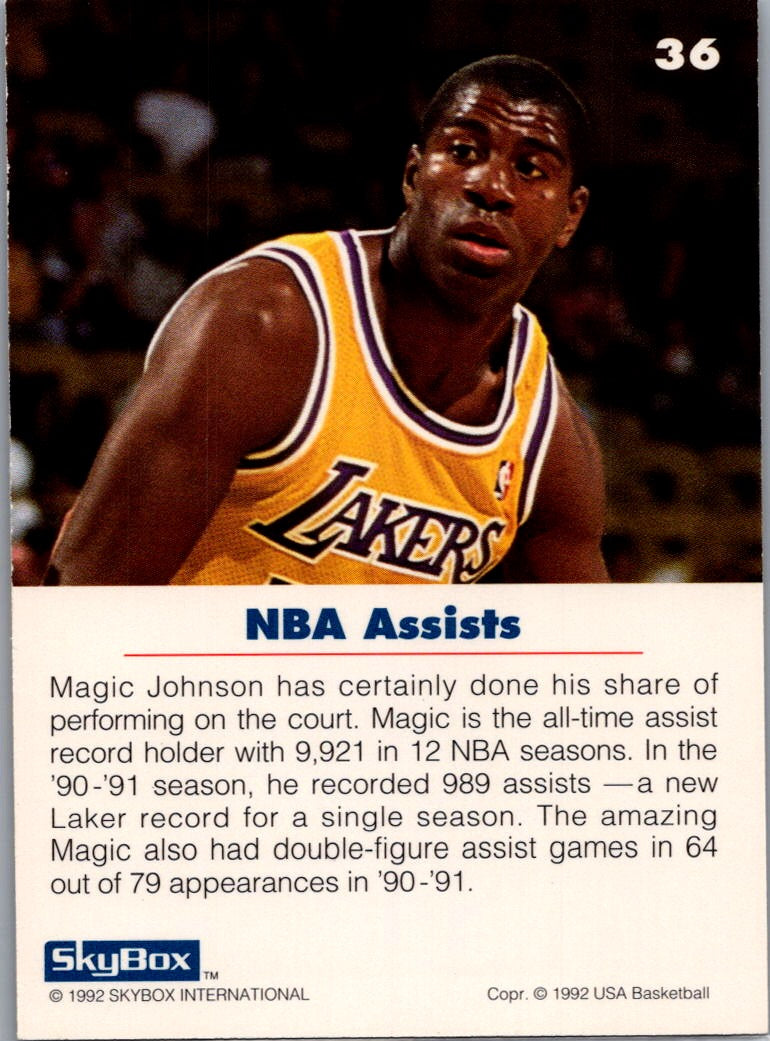 1992 SkyBox USA Basketball Earvin 'Magic' Johnson Magic Johnson #36