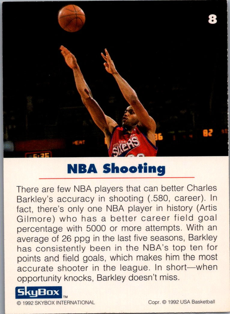 1992 SkyBox USA Basketball Charles Barkley #8