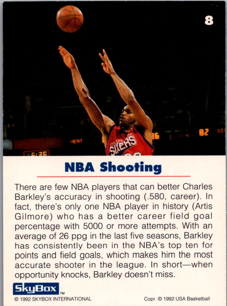 1992 SkyBox USA Basketball Charles Barkley #8