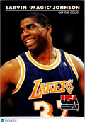1992 SkyBox USA Basketball Magic Johnson Earvin "Magic" Johnson #32