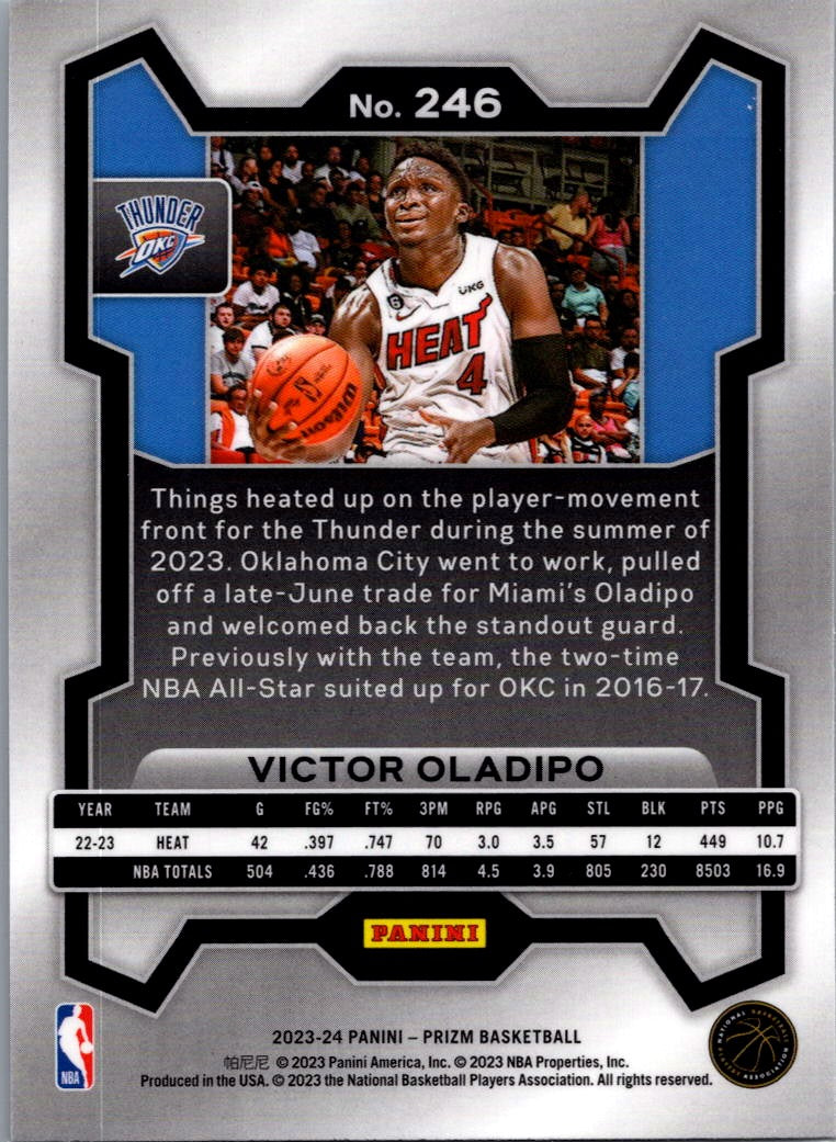 2023 Panini Prizm Basketball Victor Oladipo #246