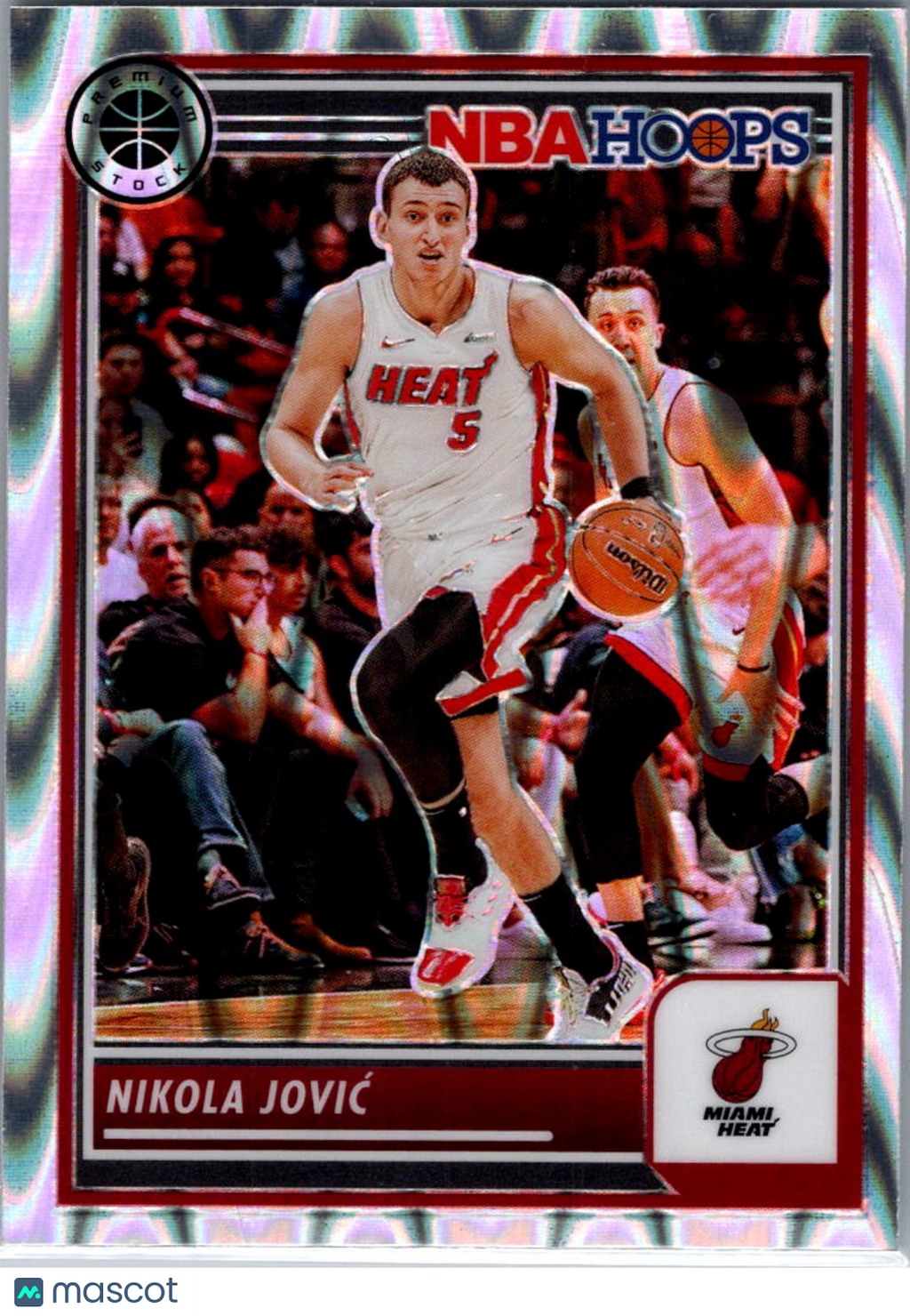 2024 Panini NBA Hoops Premium Stock Nikola Jović #267 Silver Mojo