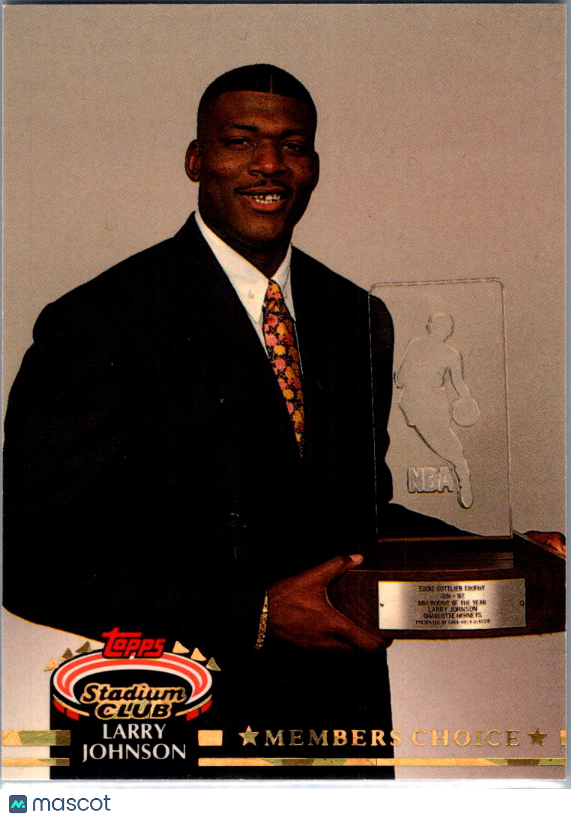1992 Topps Stadium Club Larry Johnson #192 Members Choice