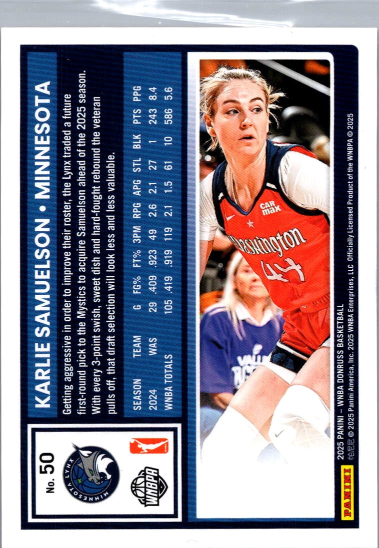 2025 Donruss Karlie Samuelson #50 Red /299