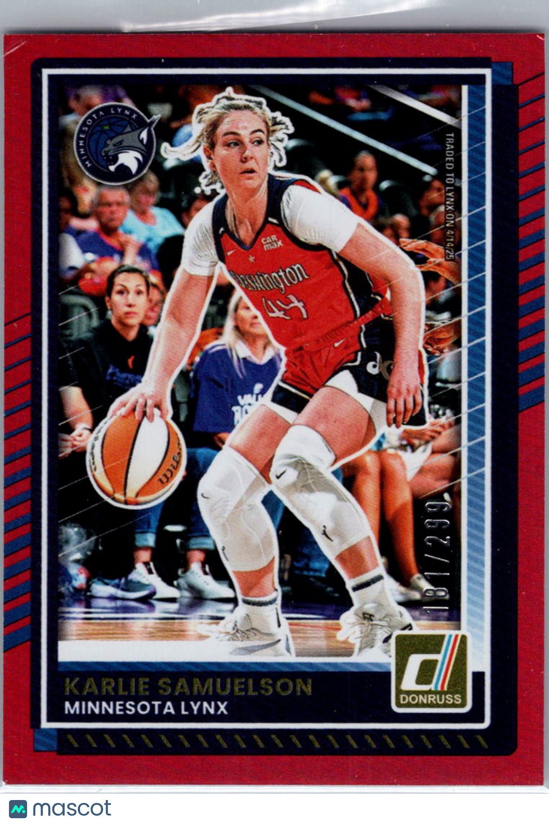 2025 Donruss Karlie Samuelson #50 Red /299