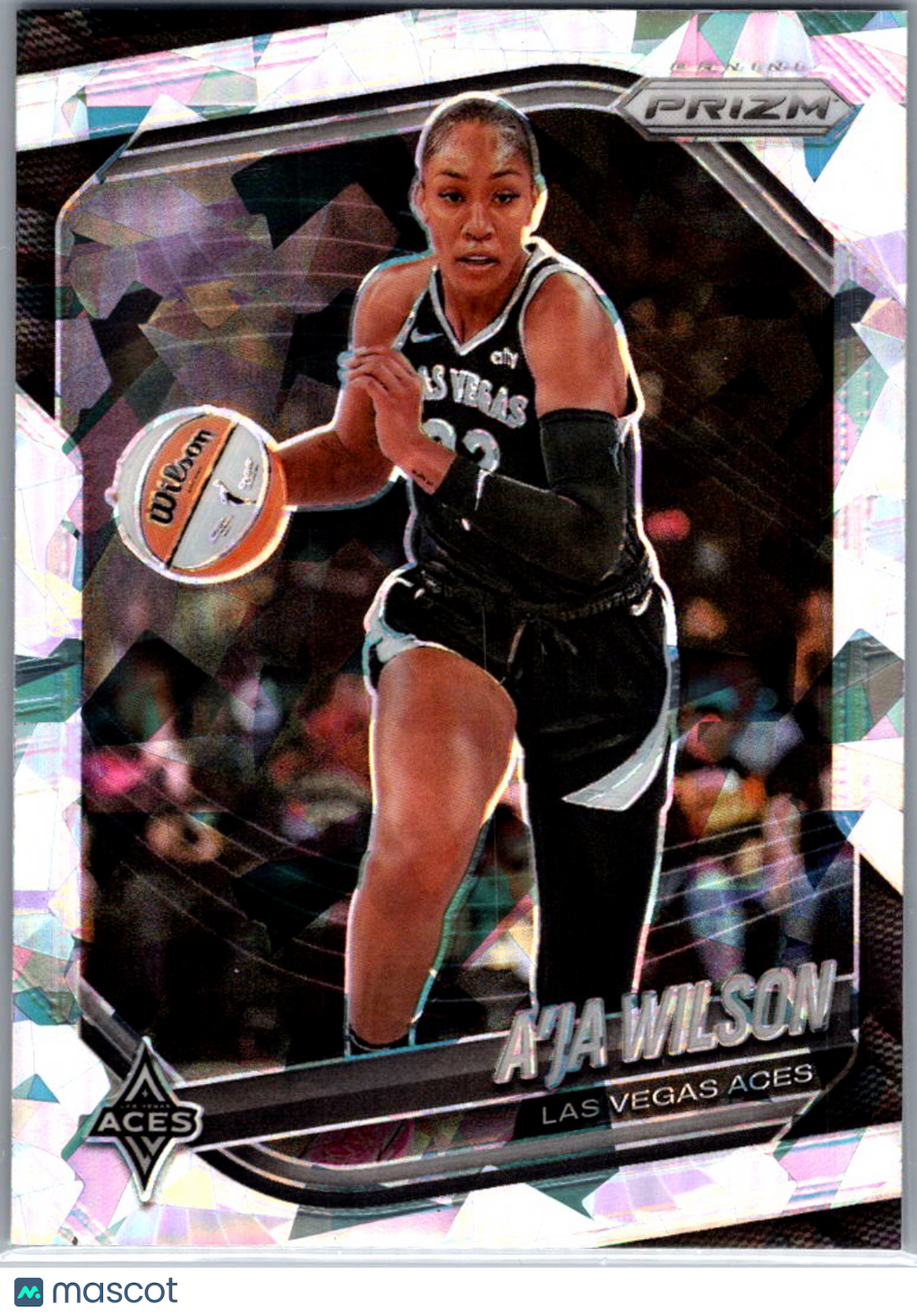 2025 Panini Prizm WNBA A'ja Wilson #76 Cracked Ice
