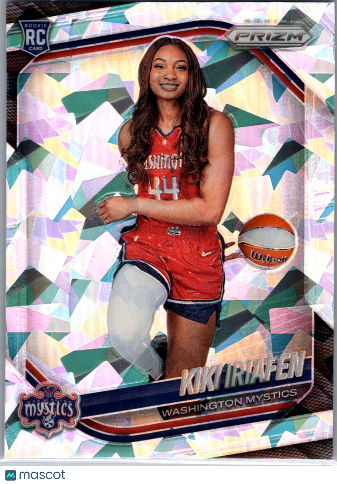 2025 Panini WNBA Prizm Kiki Iriafen #149 Cracked Ice RC