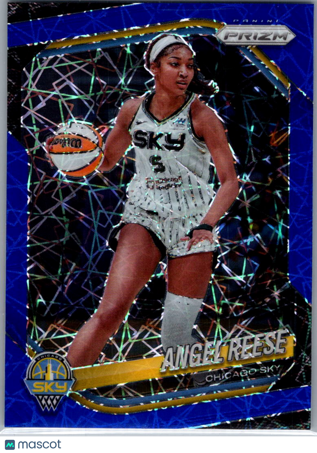 2025 Panini Prizm WNBA Angel Reese #92 Blue Velocity
