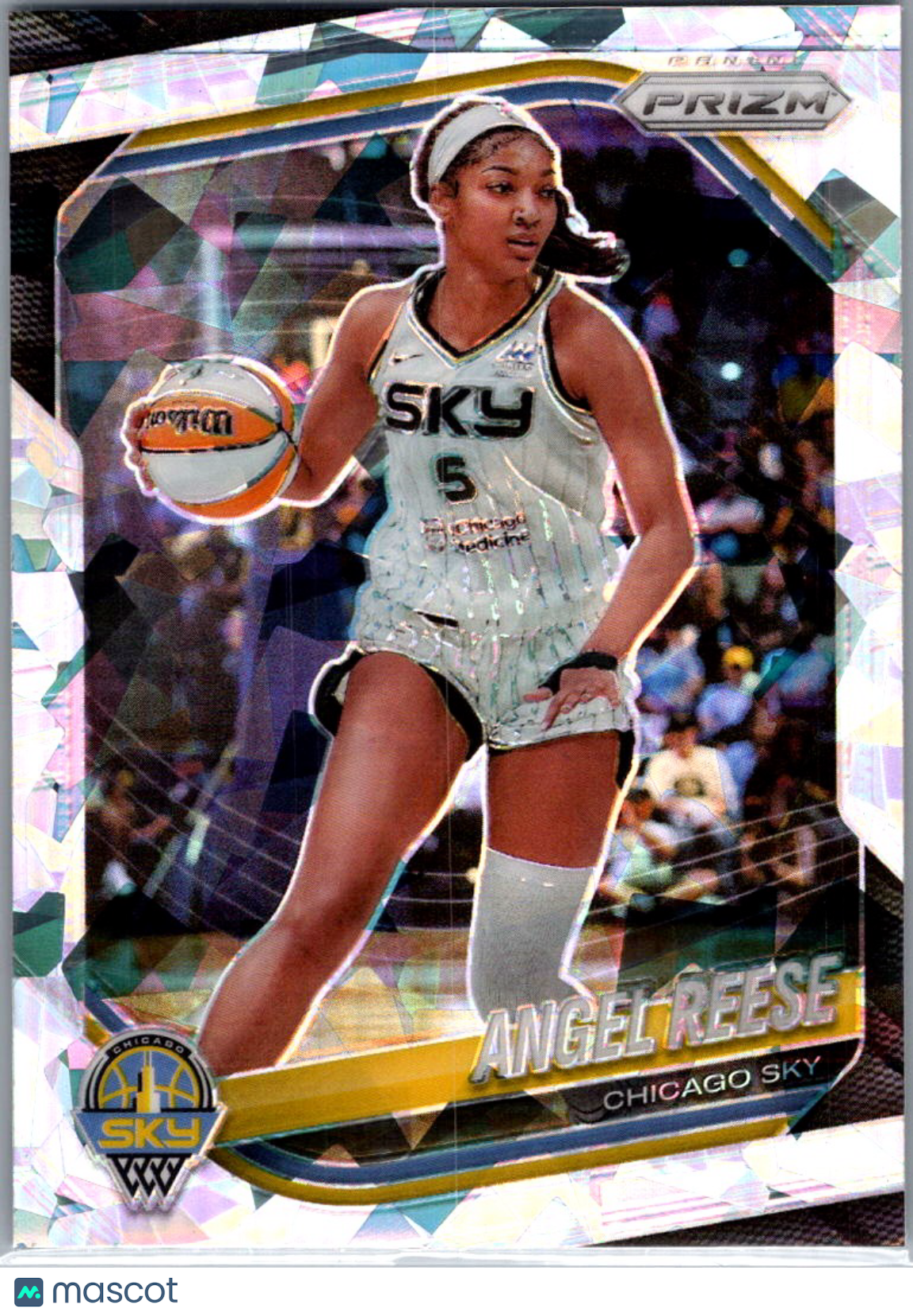 2025 Panini Prizm WNBA Angel Reese #92 Cracked Ice