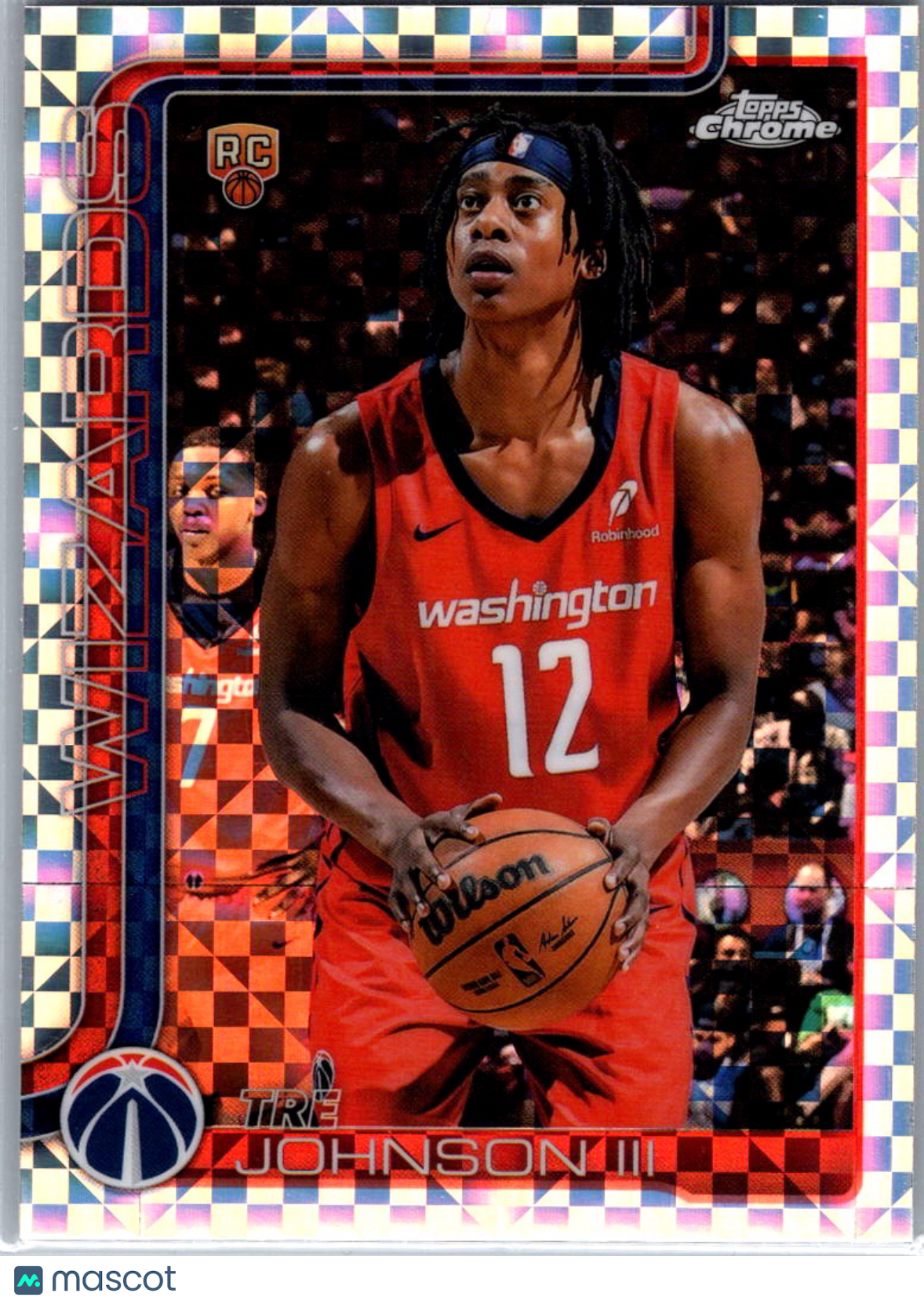 2025 Topps Chrome Tre Johnson III #256 X-Fractor