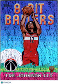 2025 Topps Chrome Basketball 8-Bit Ballers Tre Johnson III #8B-36 Holofoil RC