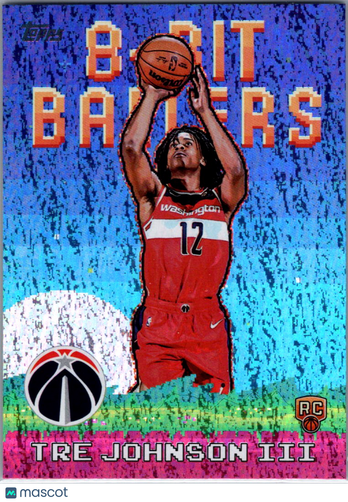 2025 Topps Chrome Basketball 8-Bit Ballers Tre Johnson III #8B-36 Holofoil RC