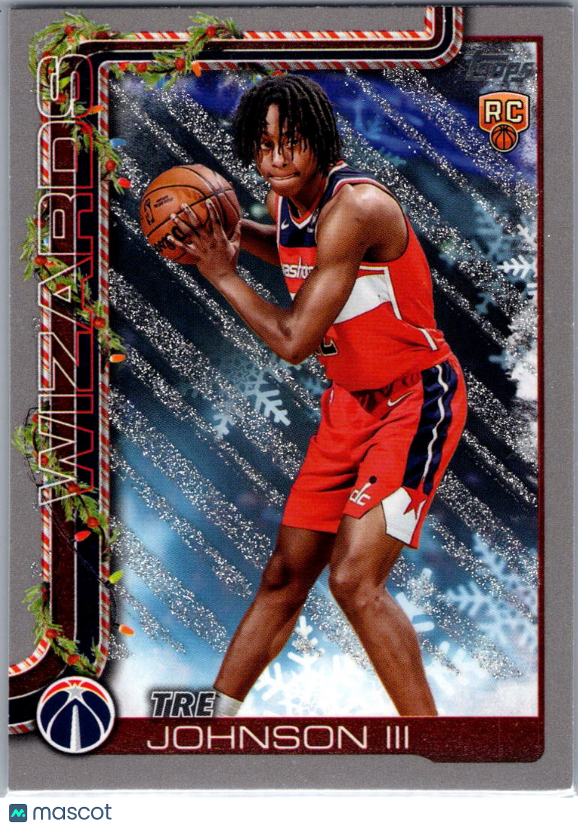 2025 Topps Holiday Tre Johnson III #H166 RC