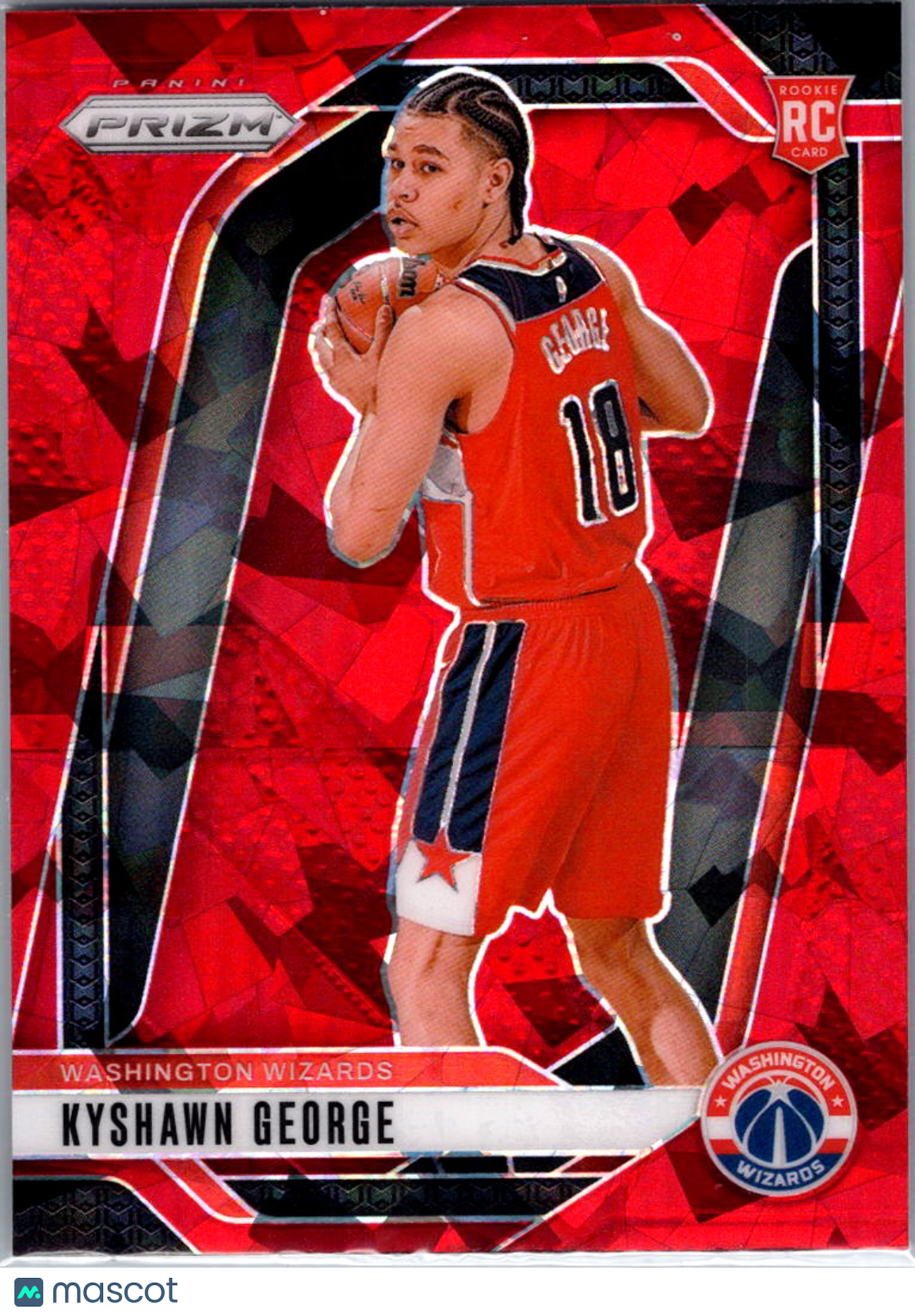 2024 Panini Prizm Kyshawn George #257 Red Ice RC