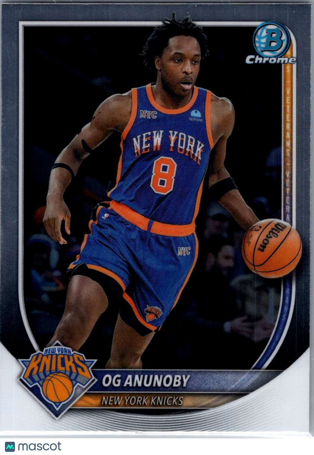 2025 Bowman Chrome University OG Anunoby #BCV-63 Refractor