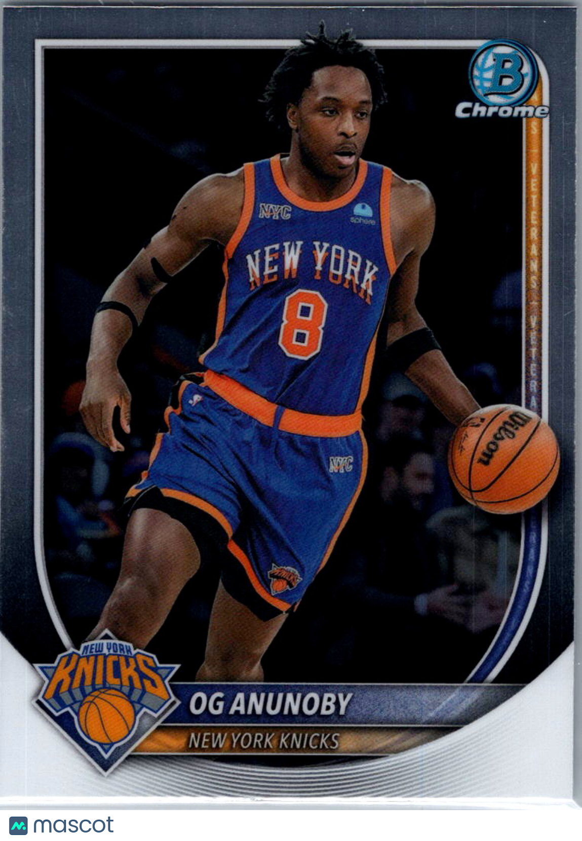 2025 Bowman Chrome University OG Anunoby #BCV-63 Refractor