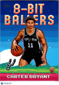 2025 Topps 8-Bit Ballers Carter Bryant #8B-40 RC