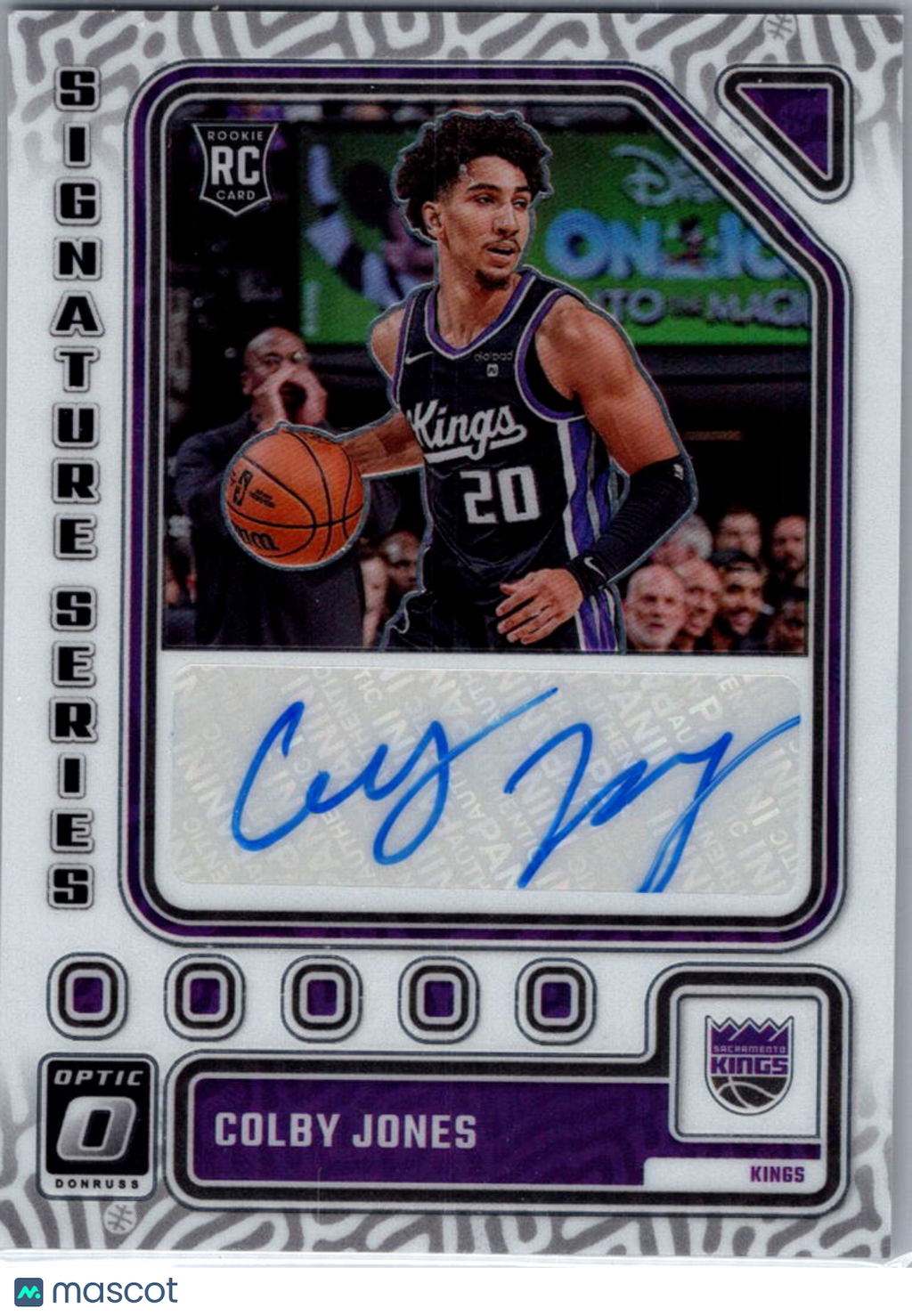 2023 Donruss Optic Signature Series Colby Jones #SS-JON Holo RC Auto