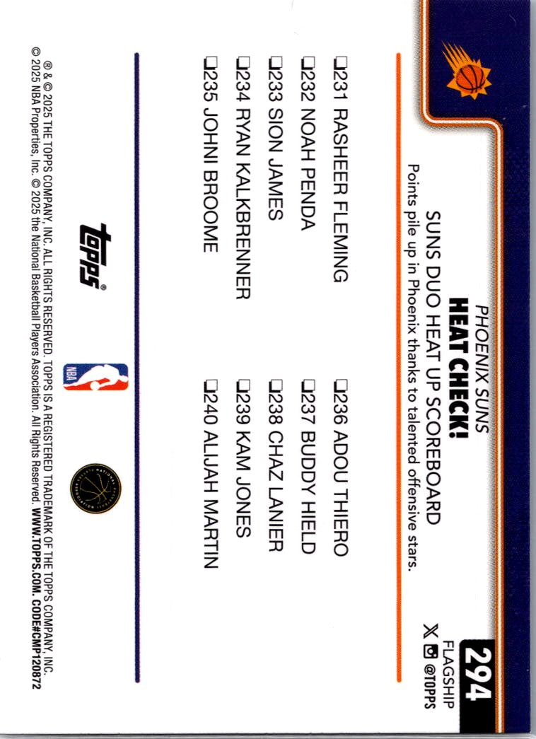 2025 Topps Tyus Jones Devin Booker #294