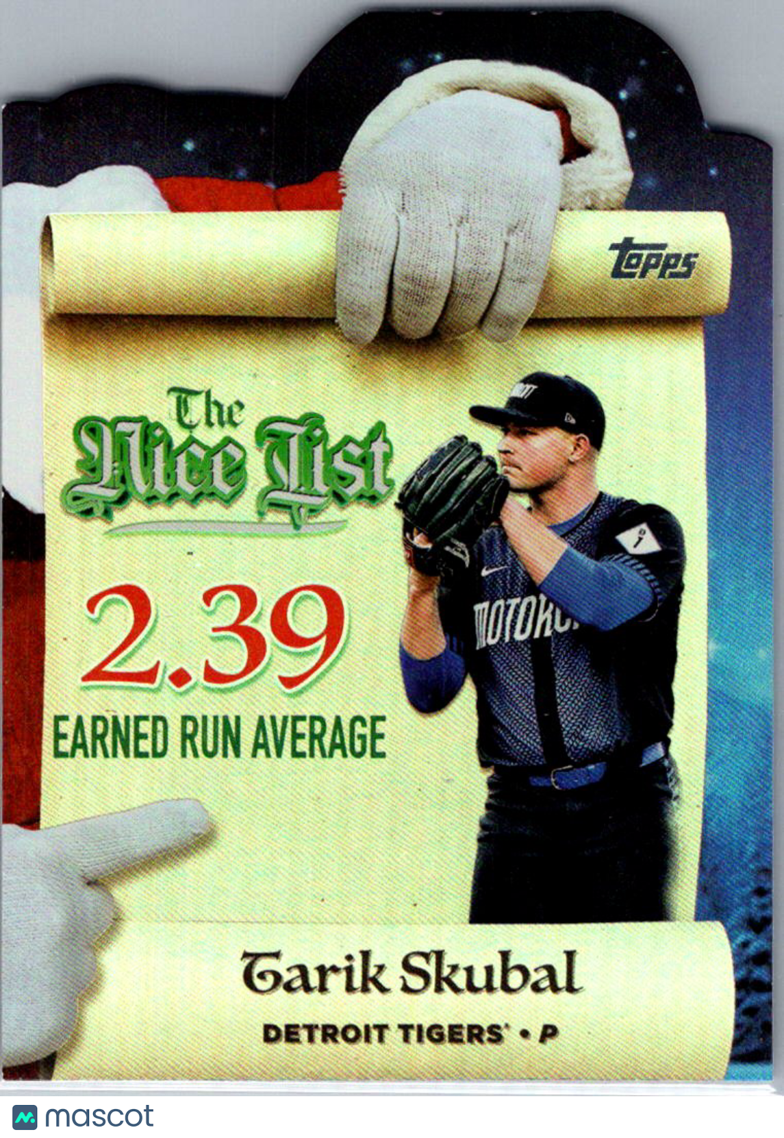 2025 Topps Holiday The Nice List Tarik Skubal #MNL-14