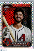 2024 Topps Chrome Update Blaze Alexander #USC62 X-Fractor RC