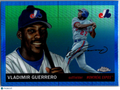 2025 Topps Chrome Platinum Vladimir Guerrero #406 Blue Prizm