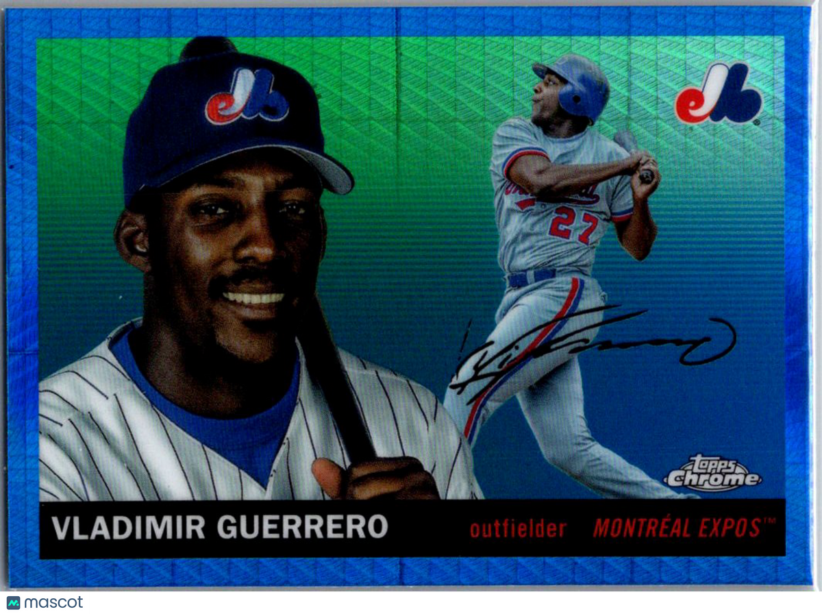 2025 Topps Chrome Platinum Vladimir Guerrero #406 Blue Prizm