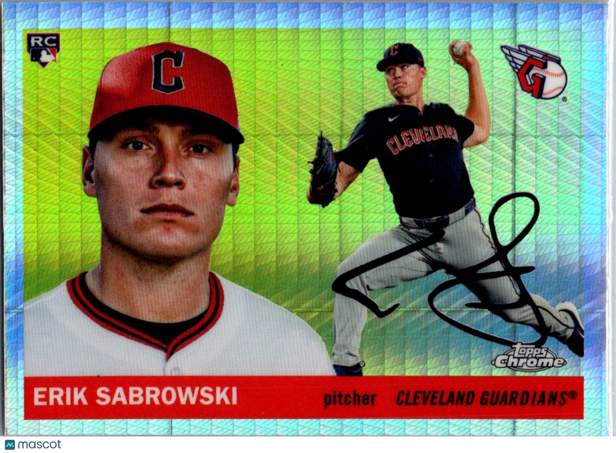 2025 Topps Chrome Chrome Platinum Erik Sabrowski #259 Prism Refractor RC Auto