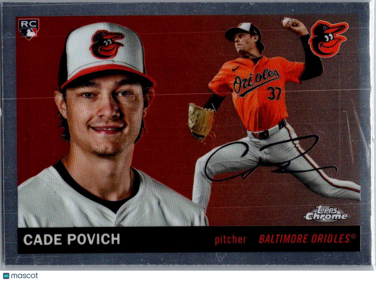 2025 Topps Chrome Platinum Cade Povich #319 RC Auto