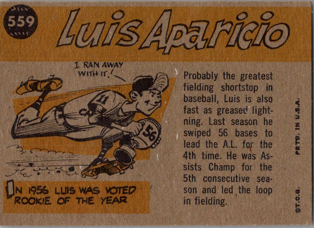 1960 Topps Luis Aparicio #559