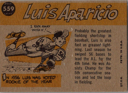 1960 Topps Luis Aparicio #559