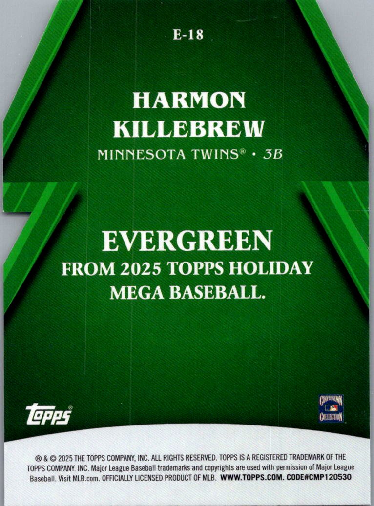 2025 Topps Holiday Mega Baseball Evergreen Harmon Killebrew #E-18