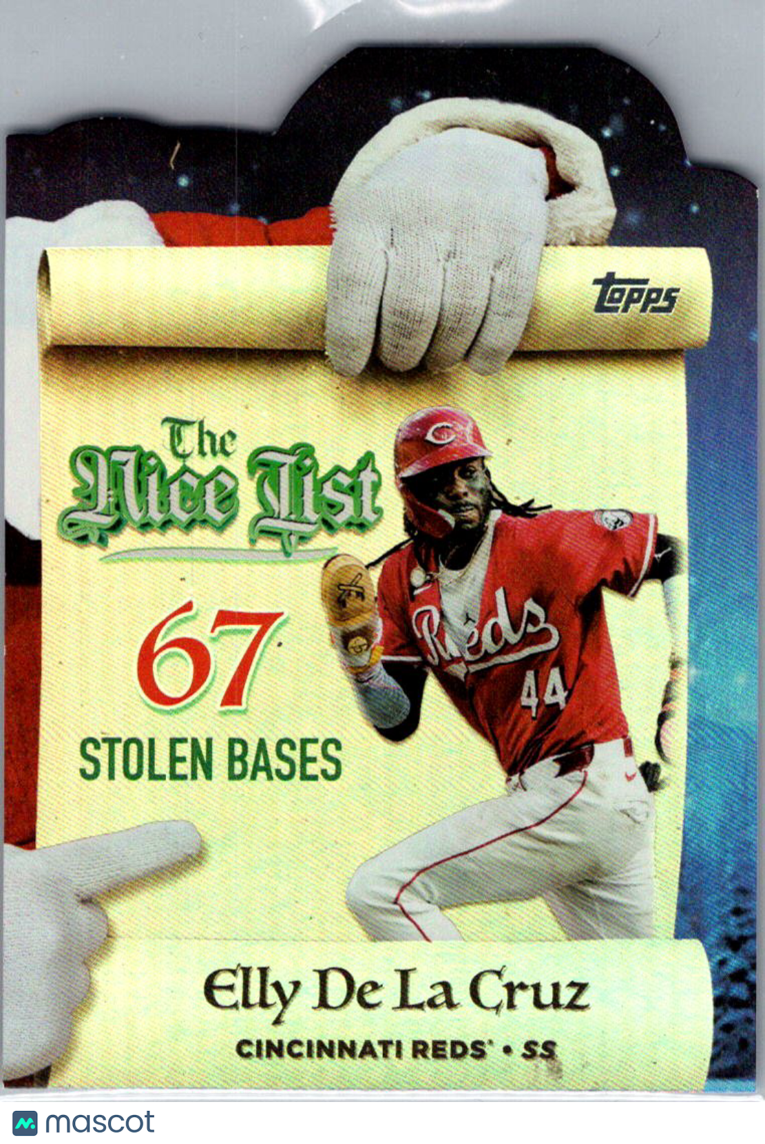 2025 Topps Holiday The Nice List Elly De La Cruz #MNL-7