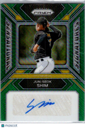 2024 Panini Prizm Sensational Signatures Jun-Seok Shim #SS-JSS Green Auto