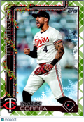 2024 Topps Holiday Carlos Correa #H175 Plaid