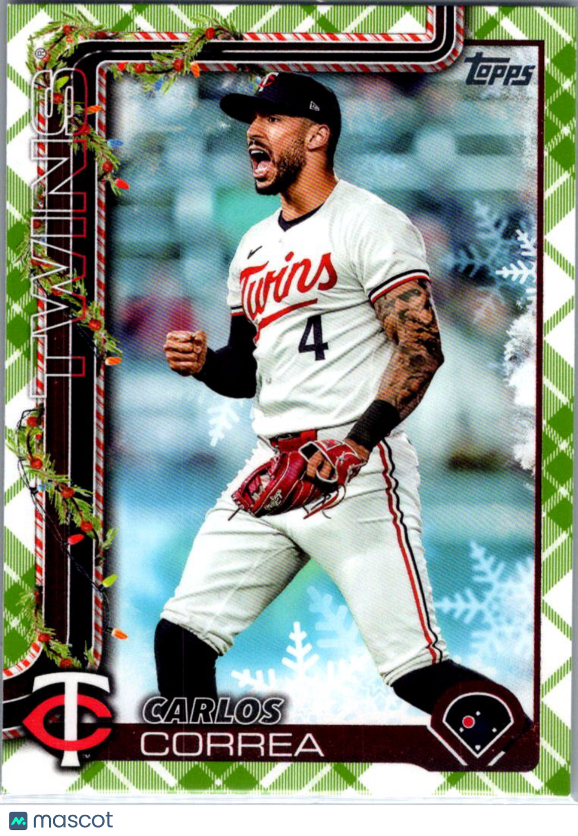 2024 Topps Holiday Carlos Correa #H175 Plaid