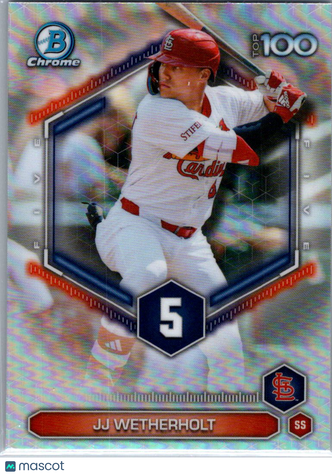 2026 Bowman Chrome Top 100 JJ Wetherholt #BTP-5 Refractor