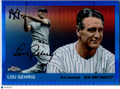 2025 Topps Chrome Lou Gehrig #490 Blue Prism
